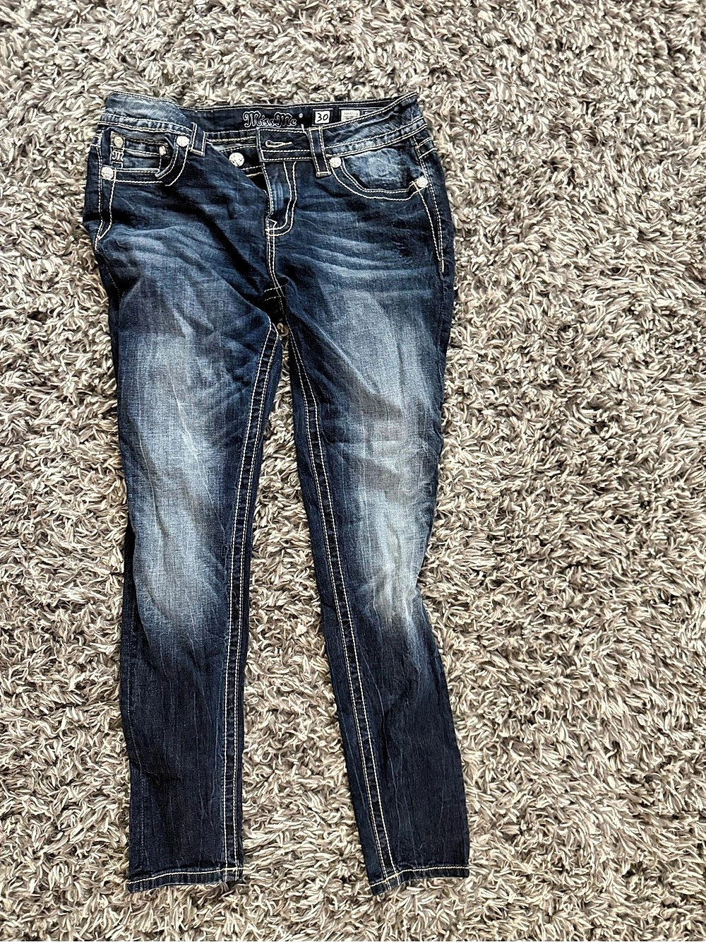 Miss Me Skinny Jeans Waist 30